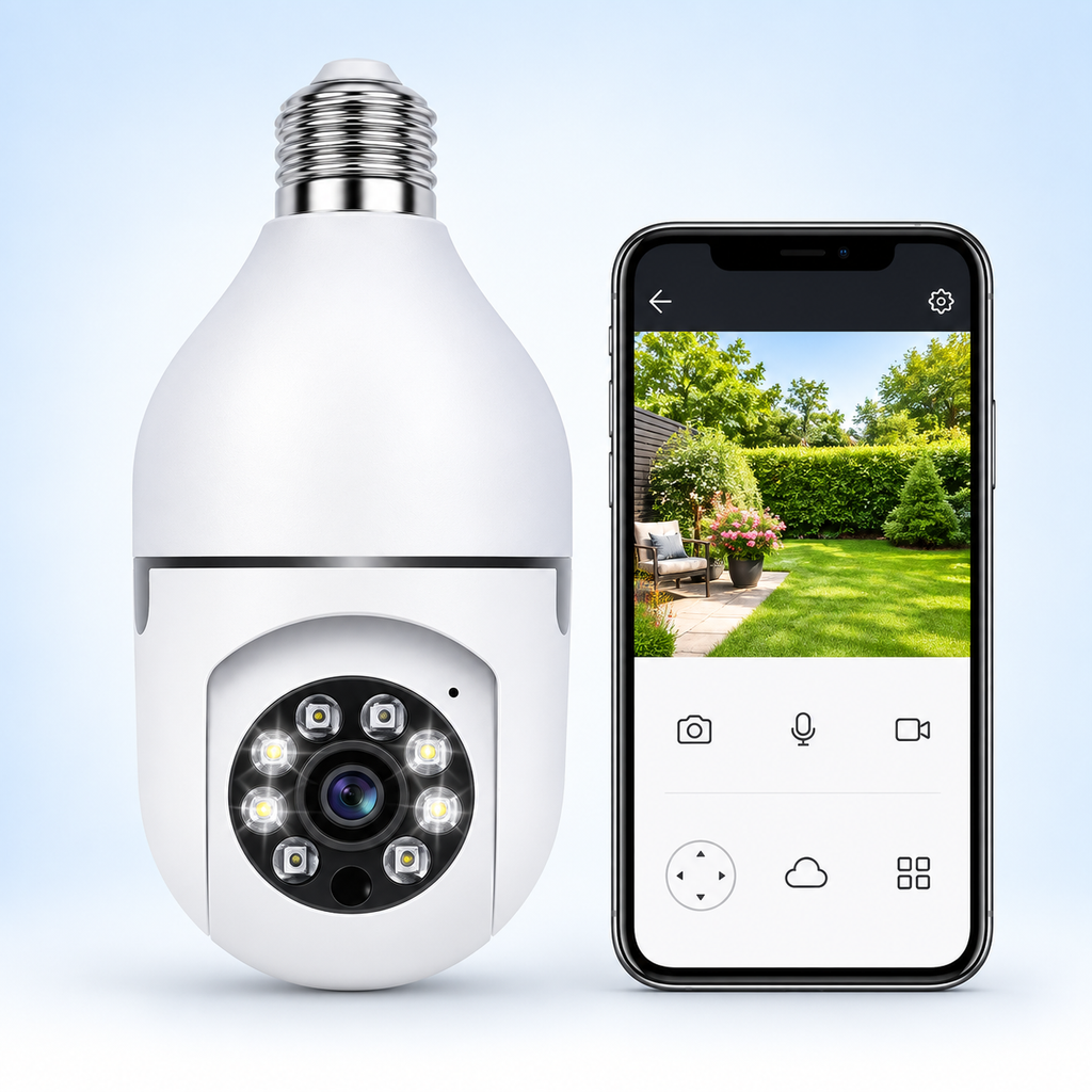 Cámara Bombillo Wifi 360