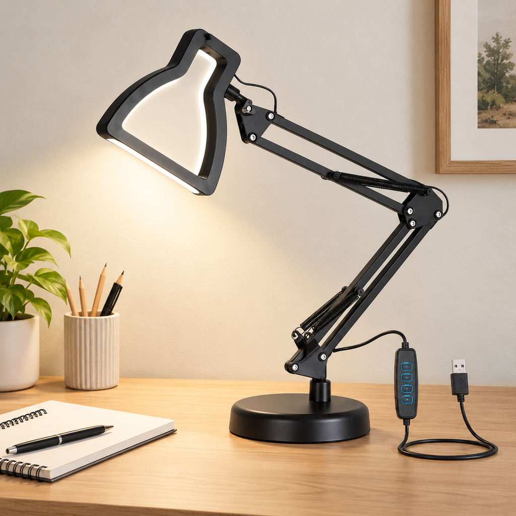 Lampara LED Escritorio Metalica AT-1003