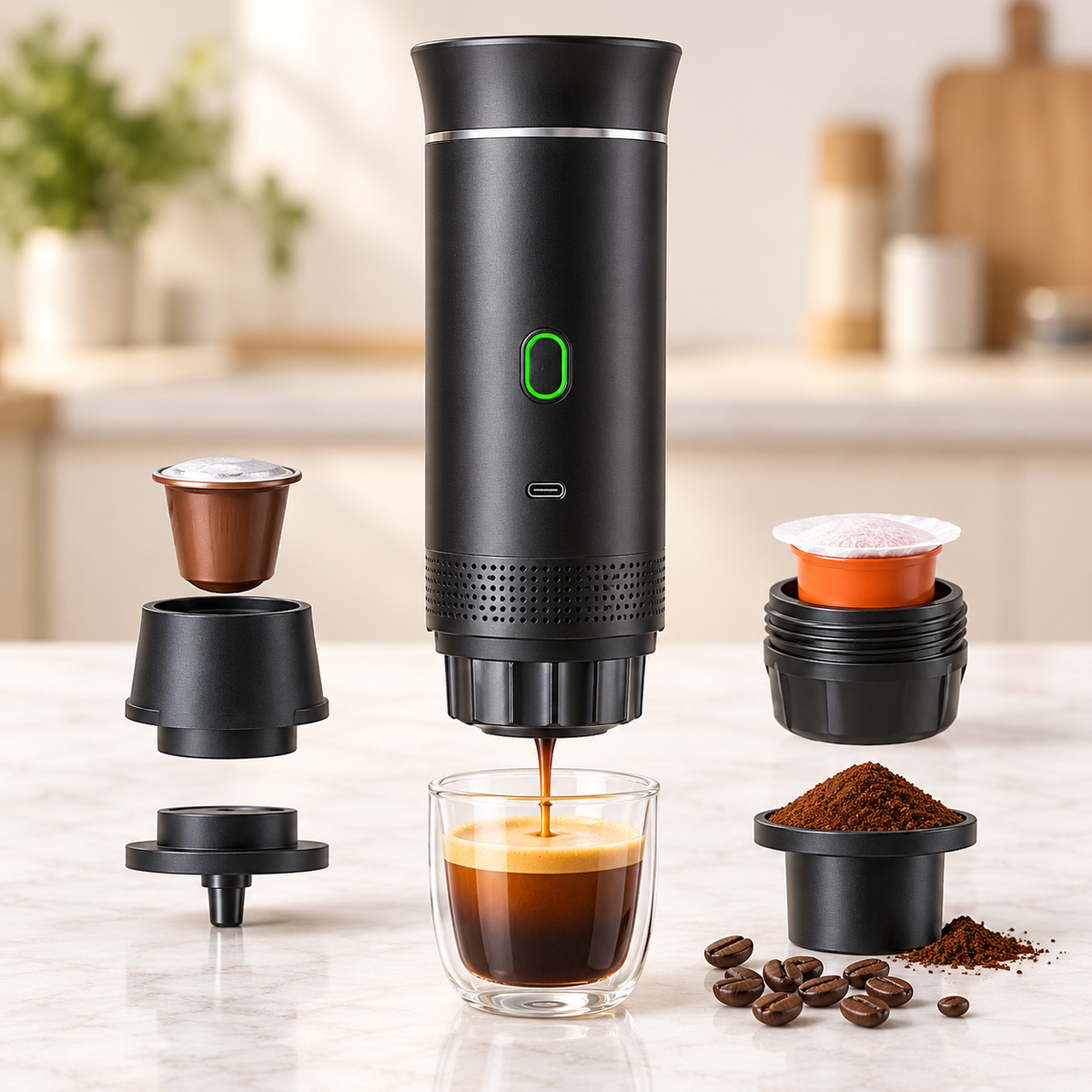 Cafetera Portátil Eléctrica 2 en 1 ☕⚡